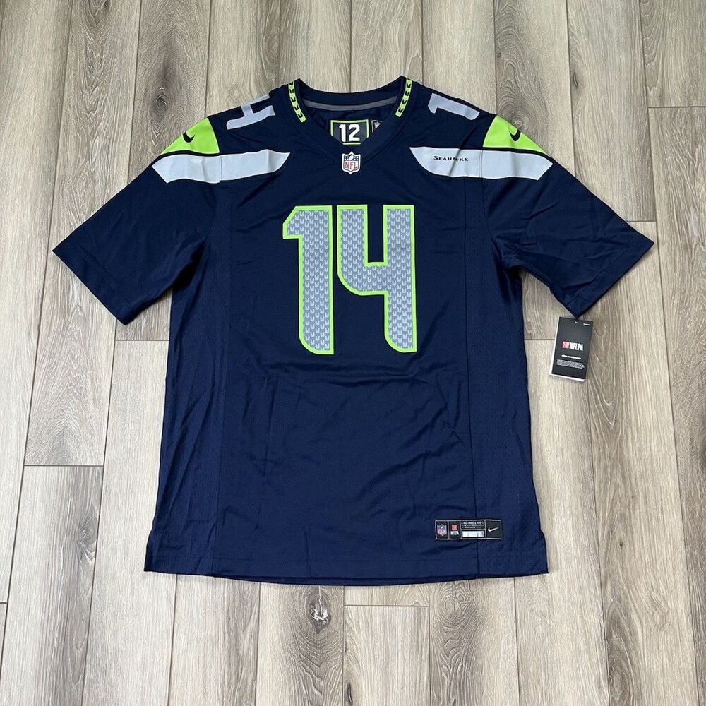 DK Metcalf Seattle Seahawks Nike Game Player Jersey Mens L 2024 NFL #14 New Navy